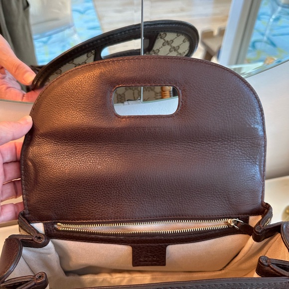 Gucci Bamboo 1947 Medium Original GG canvas w brown leather details & tassels - Picture 4 of 15
